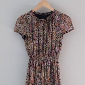 Floral short sleeve dress